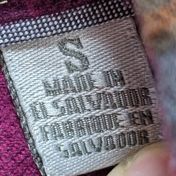 Toad & Co Purple Orange Blue Plain Long Sleeve Cotton Button Up S - Picture 6 of 8